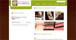 Desktop Screenshot of chocolatesdelaabuela.com